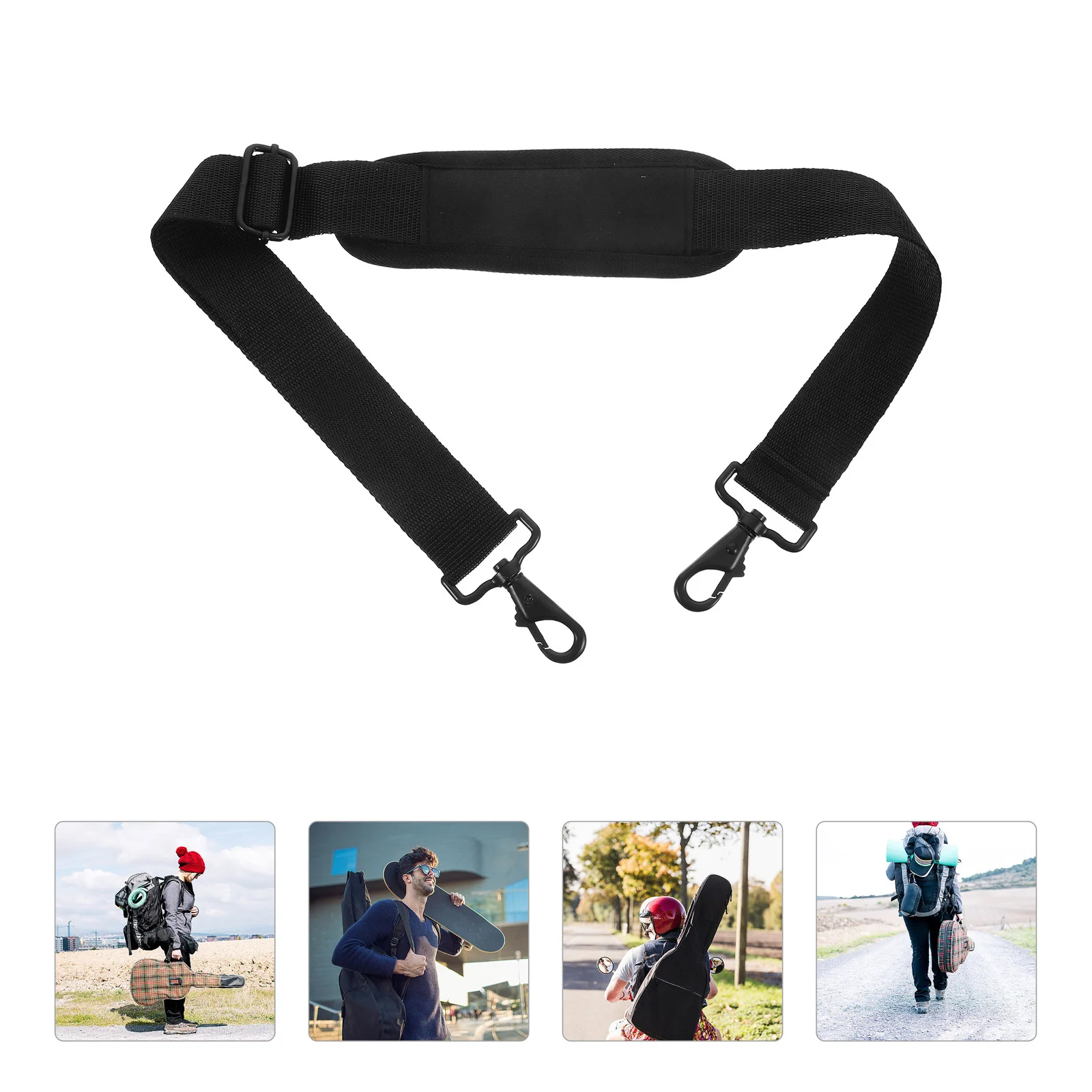 

Musical Instrument Pouch Strap Thickened Durable Violin Bag Belt Portable Padded Shoulder Strap For Guitar Saxophone Clarinet