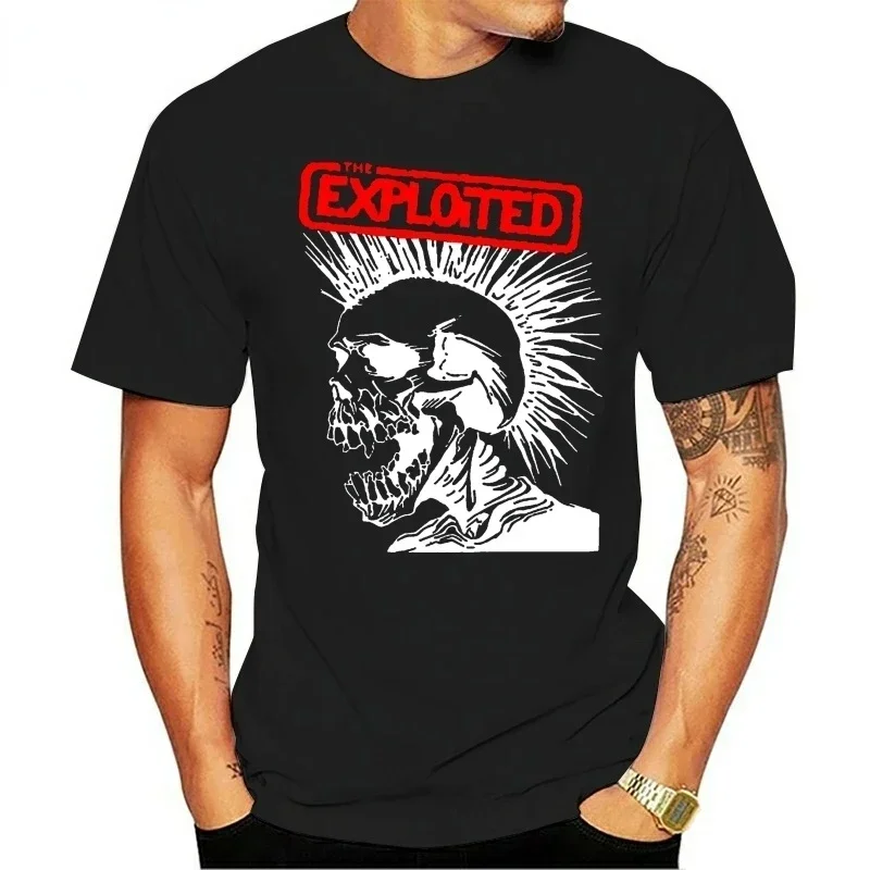 Harajuku Punk Clothes Men Clothing Ropa Hombre New The Exploited Maggie T Shirt  Gothic Trend Tshirt Male Tops