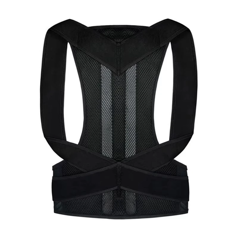 1pcs Adjustable Back Posture Corrector Brace Clavicle Support Unisex Correction Belt Stop Slouching And Hunching Back Trainer