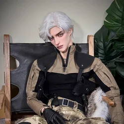 Bier Bjd Doll Head 1/3 Attractive Elegent Fashion Realistic Uncle Male Joints Collection Toy for Unique Gift