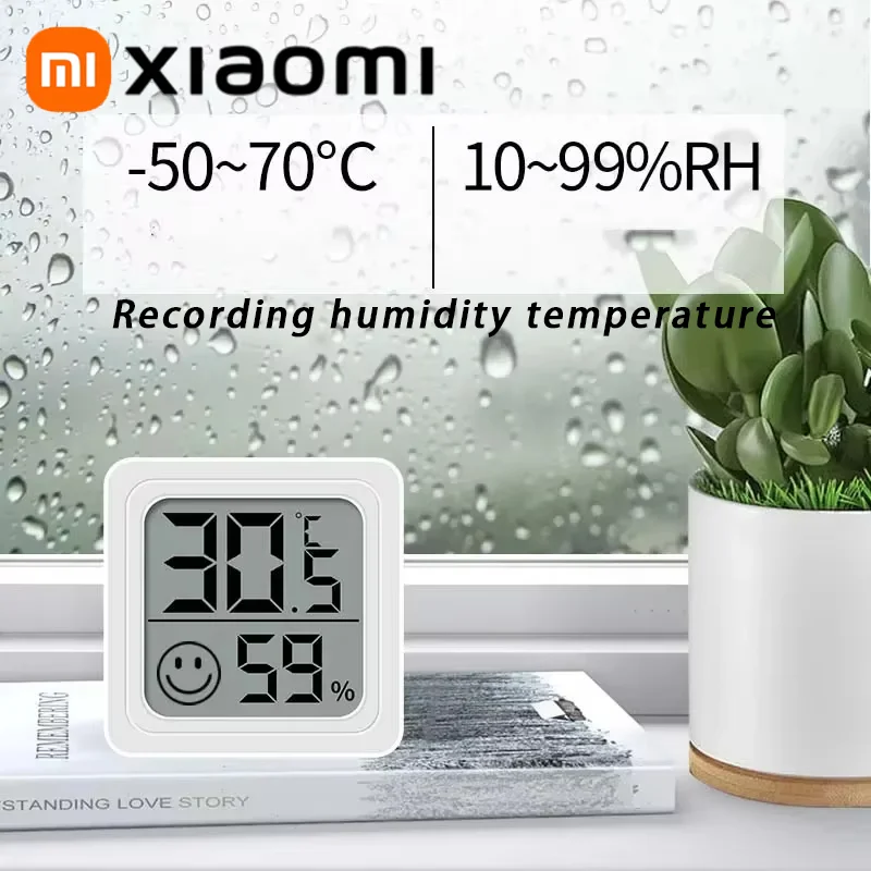 Xiaomi Mini LCD Digital Thermometer Hygrometer Indoor Room Temperature Humidity Meter Sensor Gauge Weather Station 4PCS Set Hot