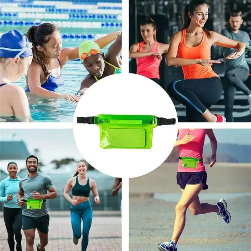 B48B-PVC Waterproof Swimming Bag Ski Drift Diving Shoulder Waist Pack Bag Underwater Cell Phone Bags Case Cover For Beach