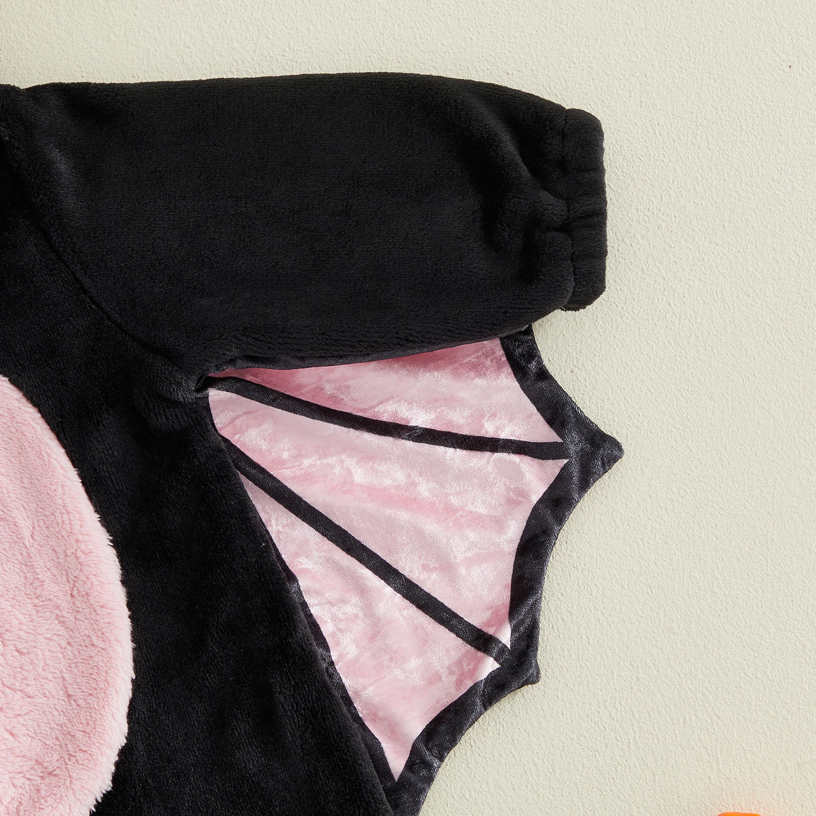 Baby Halloween Bat Costume Romper Fashionable Zip Up Long Sleeve Cosplay Hooded Jumpsuit Halloween Costume