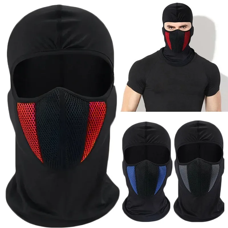 Breathable Motorcycle Balaclava Full Face Mask Cycling Sports Dustproof Windproof Scarf Headgear for Men Women Neck Face Tubes