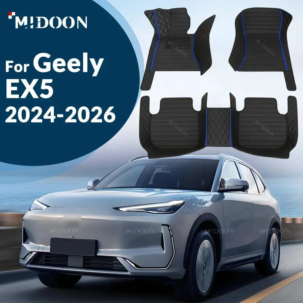 

Автомобильные коврики MIDOON для Geely EX5/Galaxy E5 2024 2025 2026, пользовательские автомобильные подушечки для ног, коврик, аксессуары для интерьера