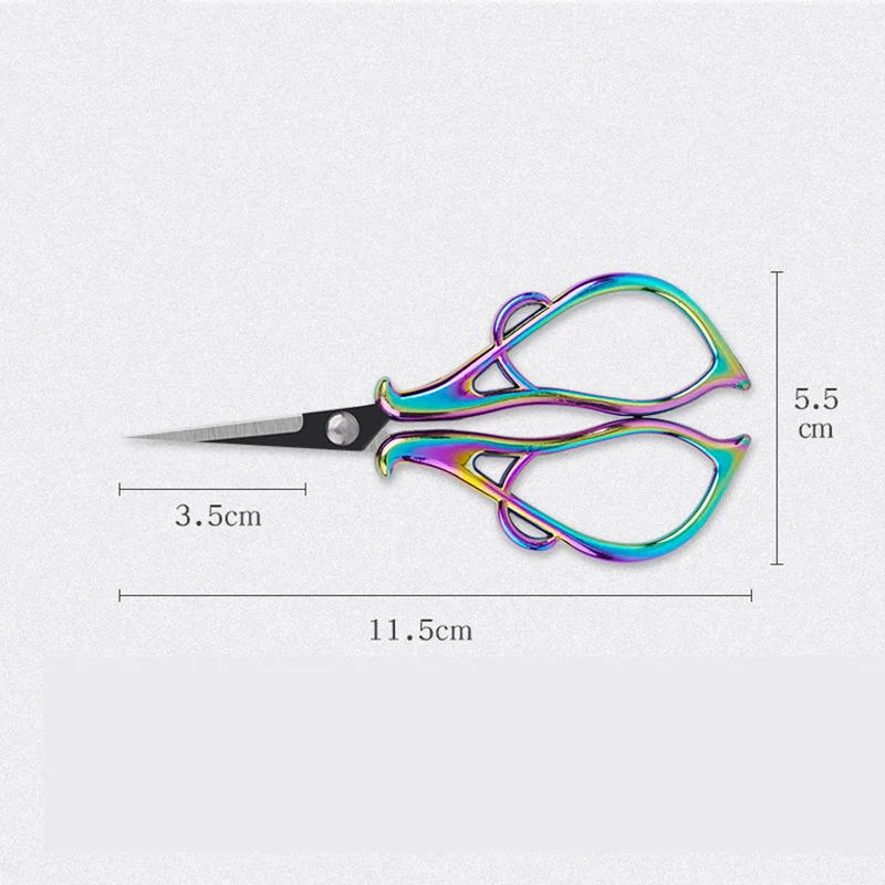 Forbici retrò squisite forbici da ricamo fatte a mano forbici da ricamo incrociate forbici da sarto per il taglio del filo in acciaio inossidabile