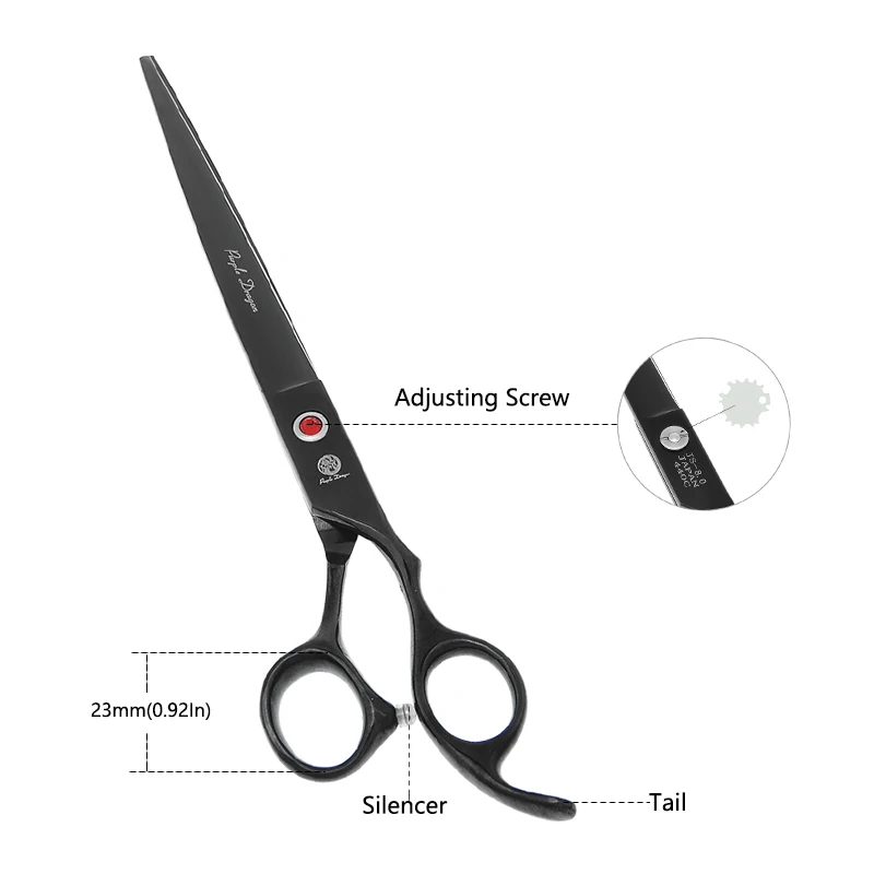 8 inch Purple Dragon Pet Trimming Scissors Dog Cat Grooming Shears Straight Curved Cutting Scissors Thinning Styling Tool B0044B