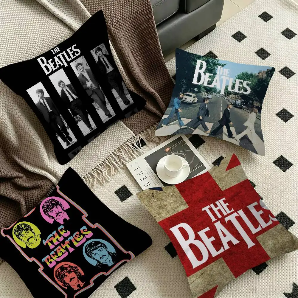 Hot T-The B-Beatles band Maple   Pillow Gift Home Office Decoration Bedroom Sofa Car Cushion Cover case 45x45