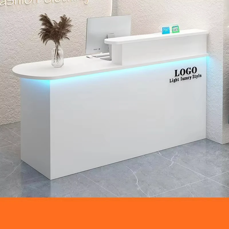 Clothing Store Supermarket Catering Simple Counter Beauty Salon Company Reception Desk