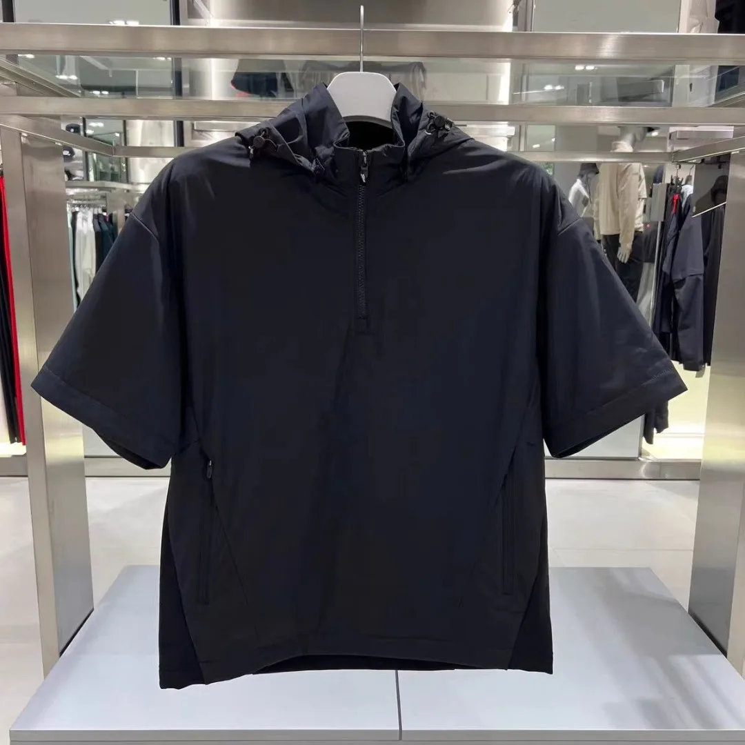 Men's Golf Jacket 2026 Fall New Korean Style Hooded Stand Collar Slim Fit Breathable Casual Sports Daily Versatile Fashion