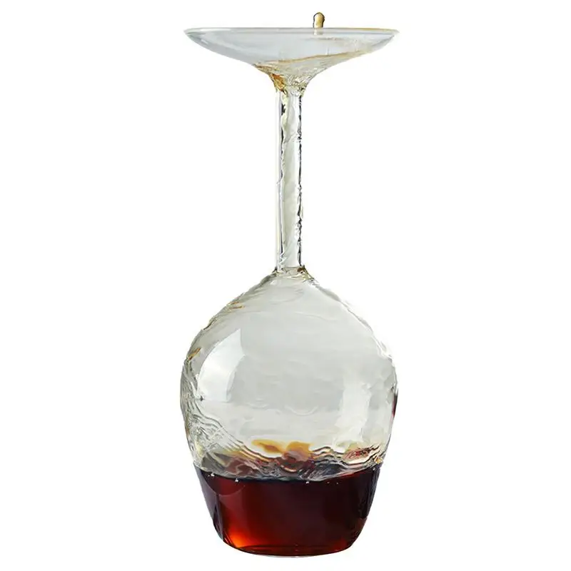 Upside Down Cocktail Glass Upside Down Martini Glasses Wine Glass Unique Fun Upside down Wine Glass Inverted Wineglass Wholesale