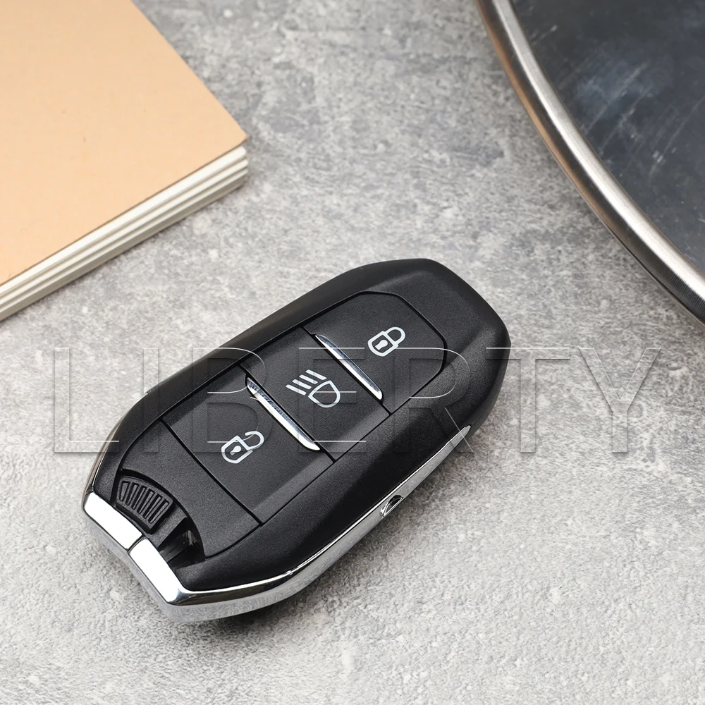 Liberty Proximity Smart Remote Card Key Fob 433MHZ 46/4A Chip For Peugeot 208 308 3008 508 5008 Citroen C4 C4L DS4 DS5 HU83/VA2
