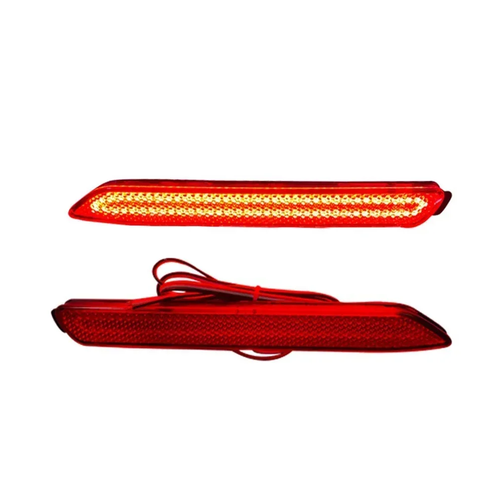 2x For Toyota 2019 2020 Pair LED Rear Fog Bumper Brake Light Red Tail Lamp Kit Red For Lexus For Sienna Base LE XLE 2011-2020