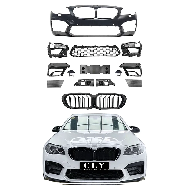 

Genuine Car Bumpers For 2010-2017 5 Series F10 F18 Upgrade 2021 M5 Body Kits With Siamese Large Grille