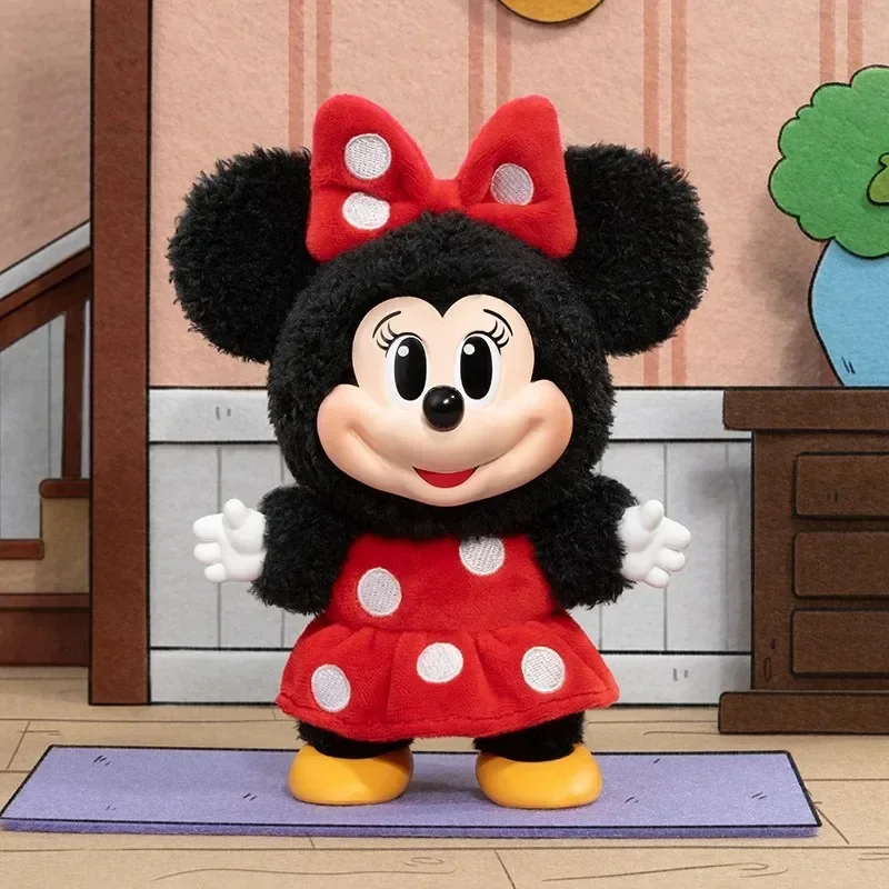 POP MART Mickey Family Cute Together Series Blind Box Schlüsselanhänger Kawaii Anime Figur Überraschung Mystery Dolls Sammlergeschenke