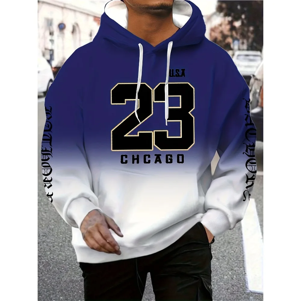 

Fashion Men's Hoodie Motorcycle Print Sweatshirts Harajuku Hooded Shirt Pullover Casual Clothes Streetwear Top Men's Clothing
