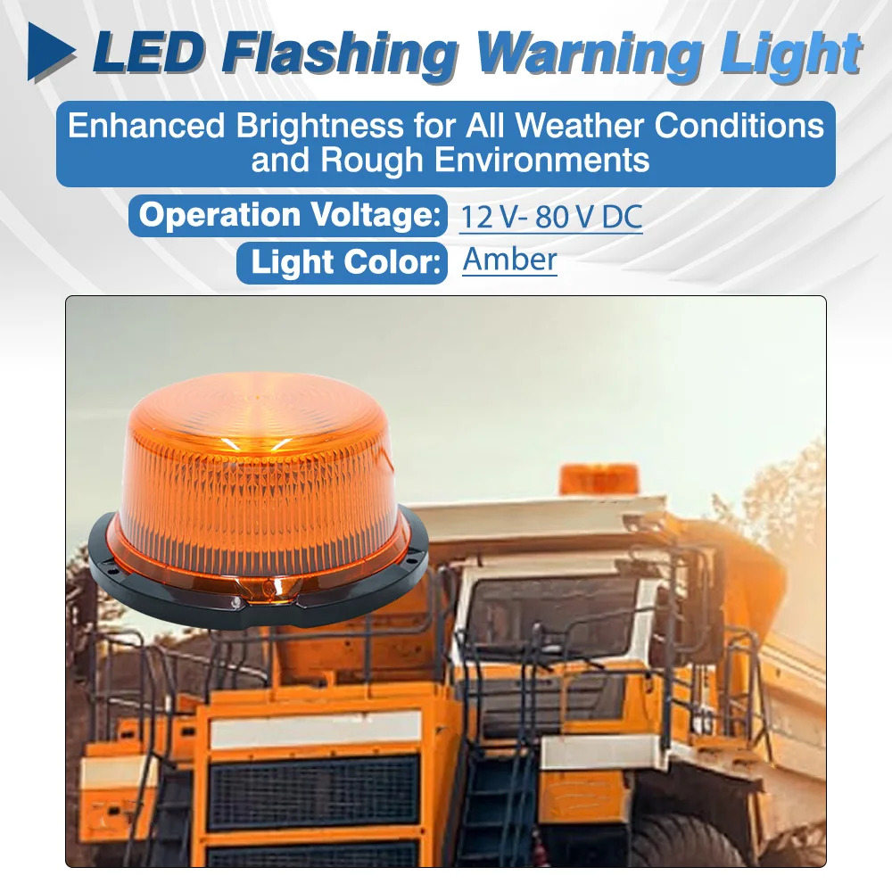 

12V-80V Car Truck Roof Top Warning Lamp 90 LED Warning Beacon Light Strobe Lights Emergency Flashing With Magnetic Base