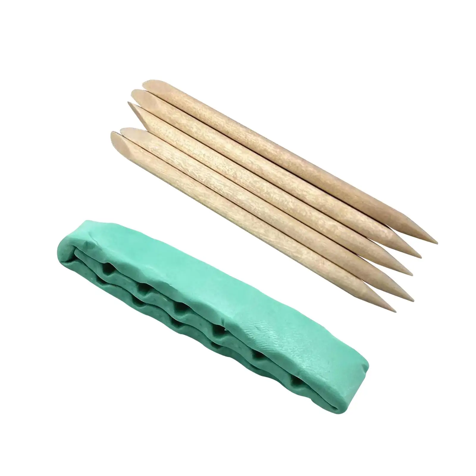 Watch Cleaning Clay Portable Professional Watch Cleaner with 5Pcs Wooden Stick for Watch Repairing Watchmaking Accessories