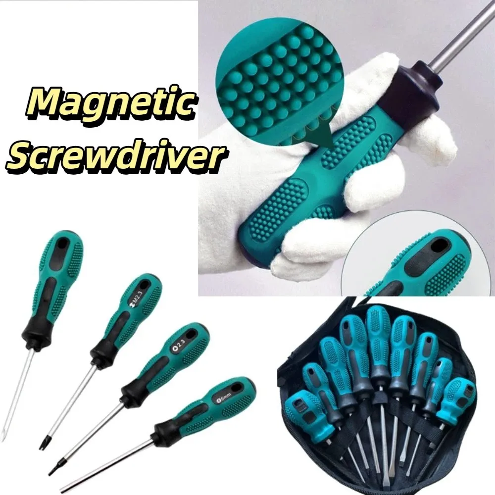 

10-Piece Set Manual Screwdriver Set Multi-Function Strong Magnetic Tips Slotted Screwdriver Kit Comfortable Grip