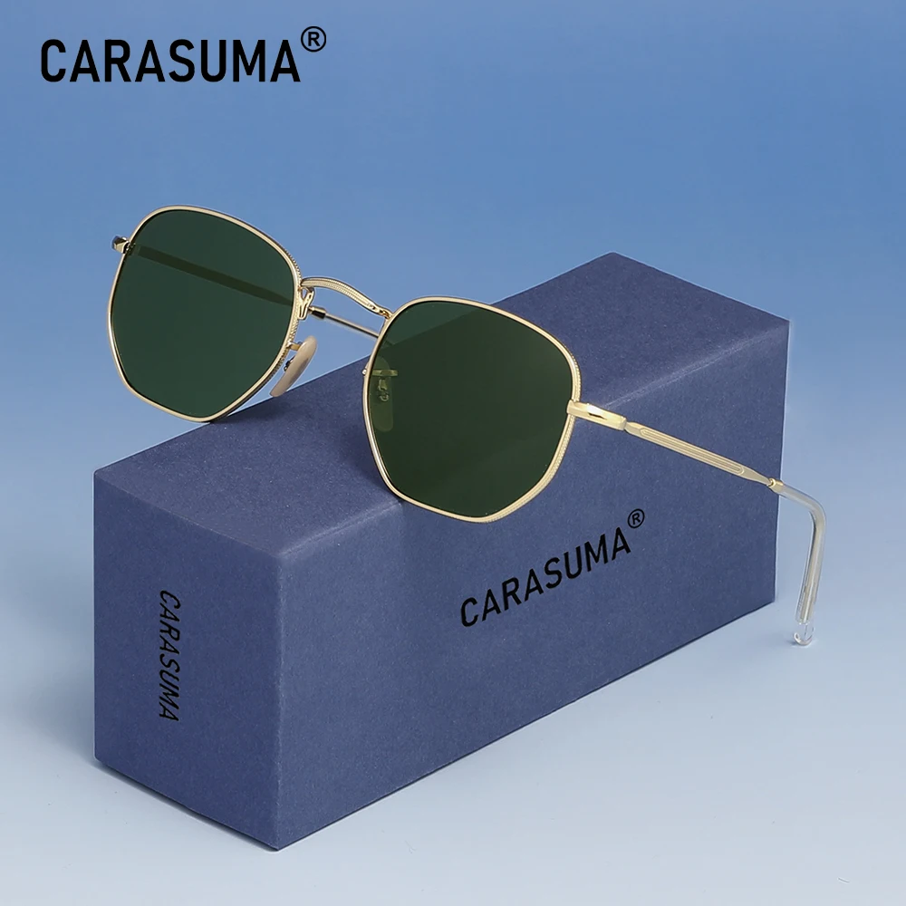

CARASUMA 2025 Polarized Round Sunglasses Anti-Reflection Glasses for Men Ideal for Hiking Alloy Glasses Women