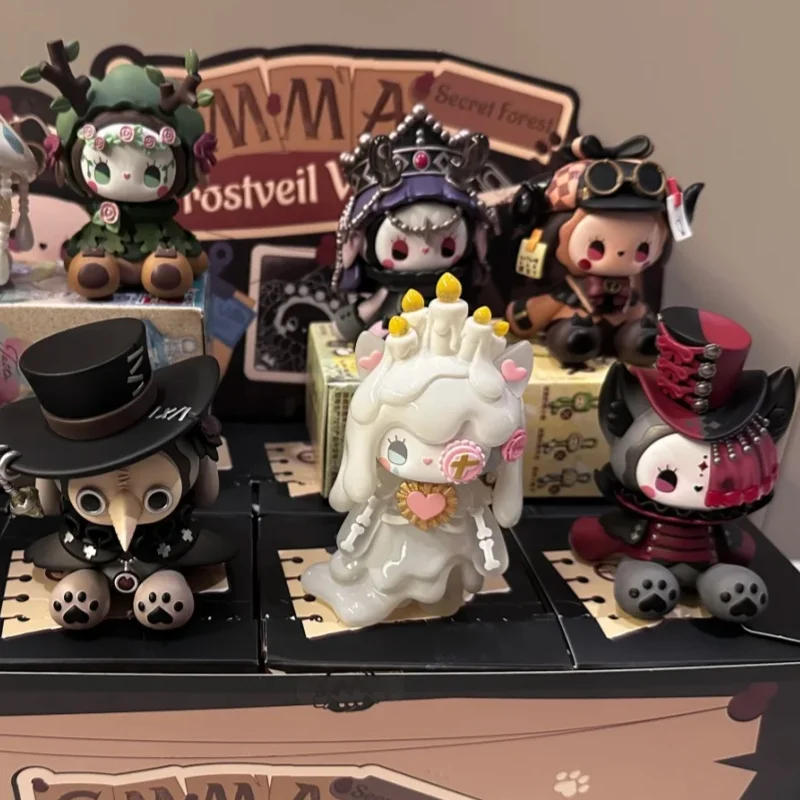 Emma Secret Forest Frostveil Villa Series Blind Box Cute Action Figures Dolls Collectible Desktop Ornament Surprised Girls Gifts