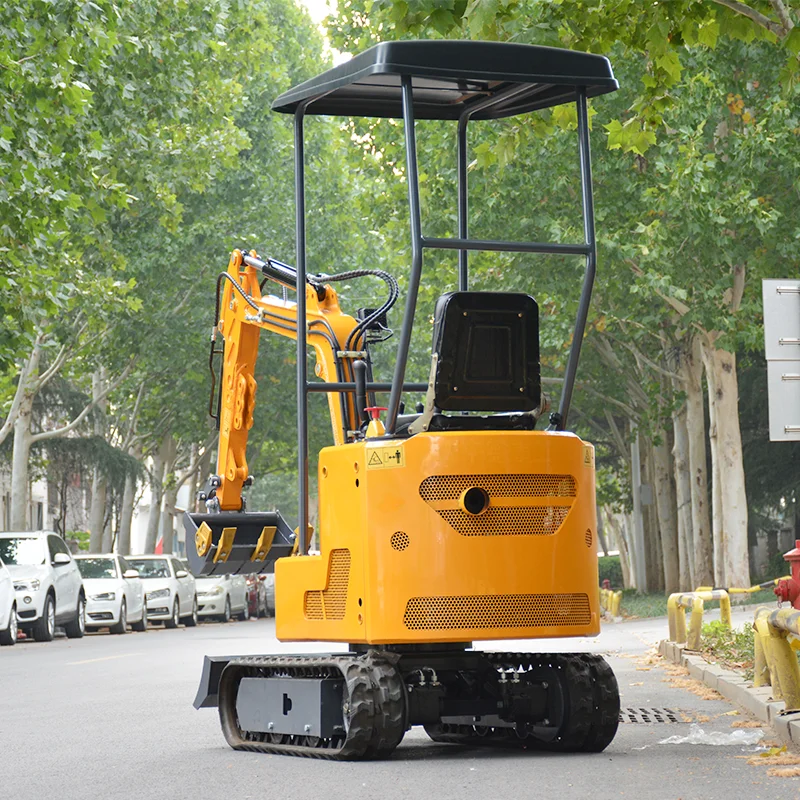 1 Ton Mini Excavator Hydraulic Crawler Backhoe Digger For Home Farm Trenching Cable Laying And River Dredging RLD Factory Custom
