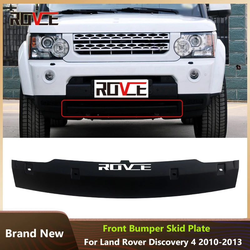 

ROVCE Car Front Bumper Guard Board Plate for Land Rover Discovery 4 2010 2012 2013 L319 LR014045 Trailer Cover Car Accessories