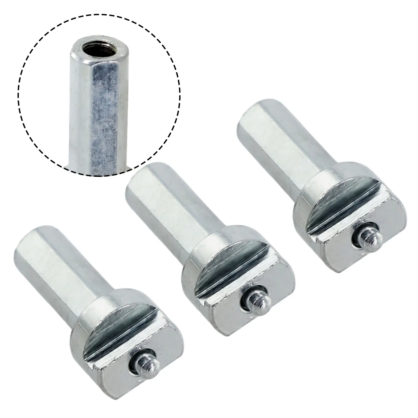 1/3/5pcs Carbon Steel Connecting Rod Galvanized 16mm Application Electric Drill Pipe Dredge Connection Power Tool Accessories