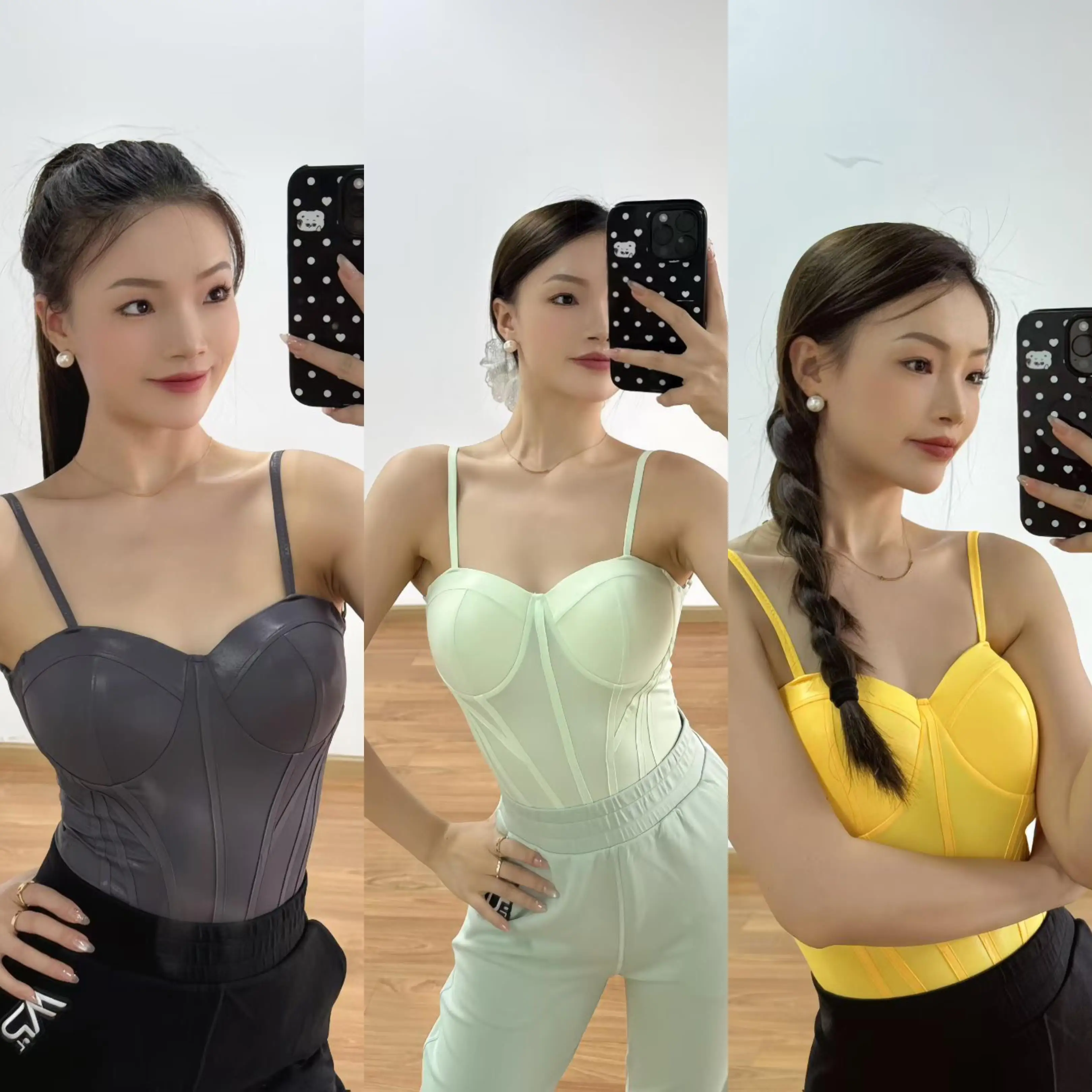 

Профессиональные топы для латинских танцев, женские летние 3-цветные кожаные боди для румбы, самбы, тренировочная одежда для тренировок, V25950