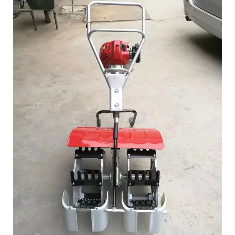 

Portable Gap Trimmer Weeding Hand Push Paddy Rice Field Grass Weeder Machine