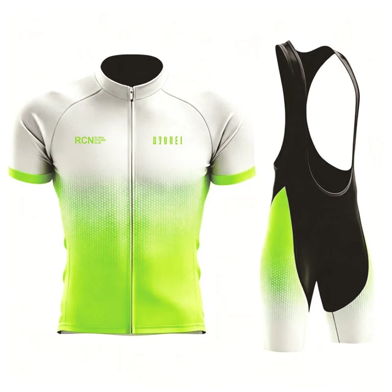 Rcn Rvouei Radtrikot-Set, Sommer, kurzärmelig, atmungsaktiv, für Herren, MTB, Fahrradbekleidung, Maillot Ropa Ciclismo, Uniformanzug