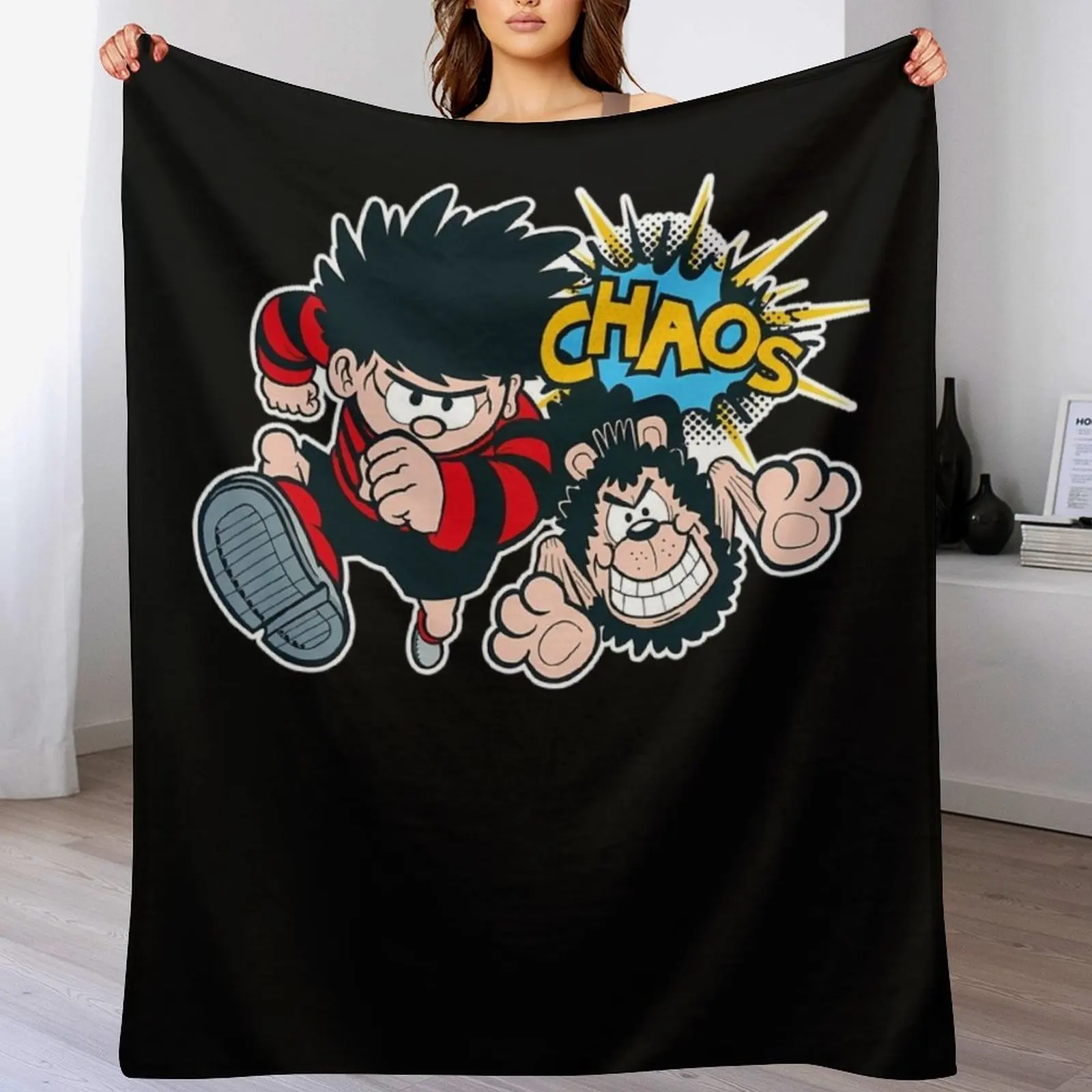 Dennis the menace CHAOS retro style Throw Blanket Ultra Plush Cozy Blanket for Napping Sleeping