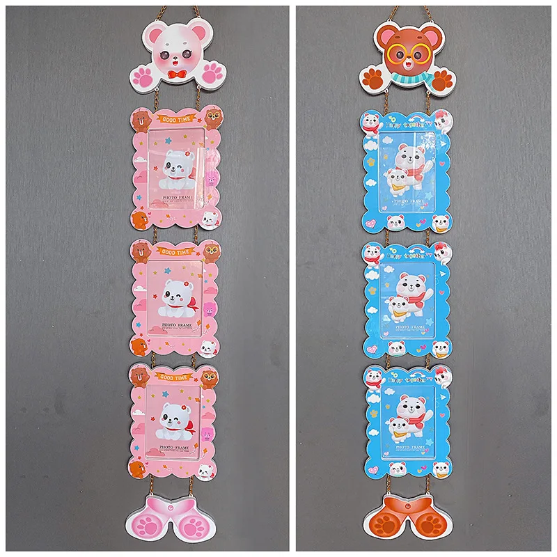 

7 Inch Cartoon Cute One-piece Photo Frame Children's Room Wall Photo Frame Student Photo Album Children's Room Wall Decoration