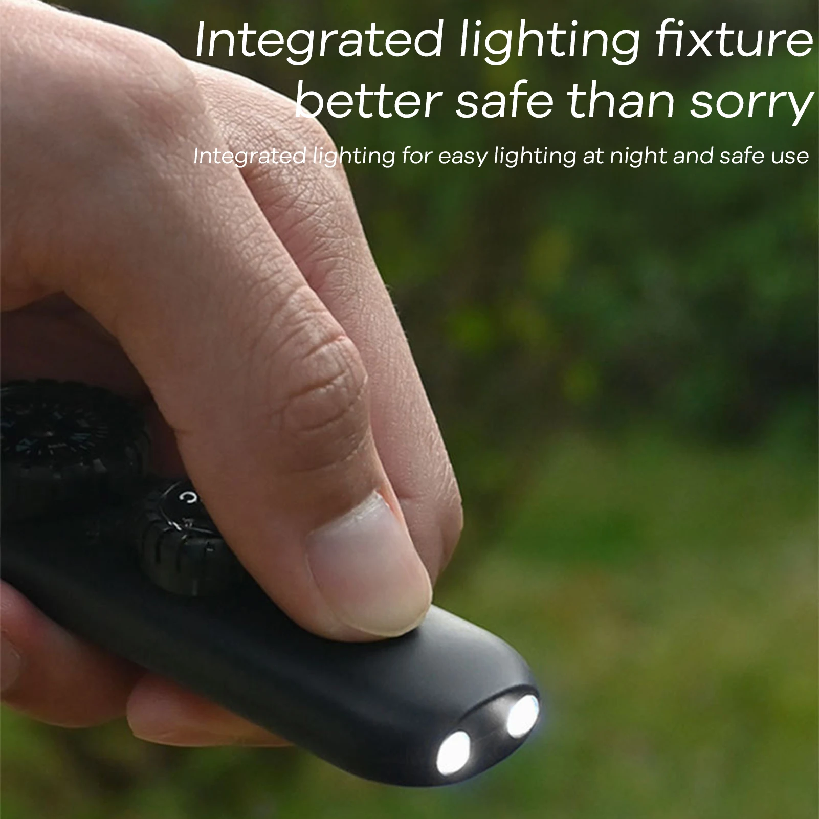 7-in-1 Survival Whistle with LED Light Compasses Thermometer for Outdoor Emergency Hiking Camping Fishing Multi Tool Safety Gear - view 4