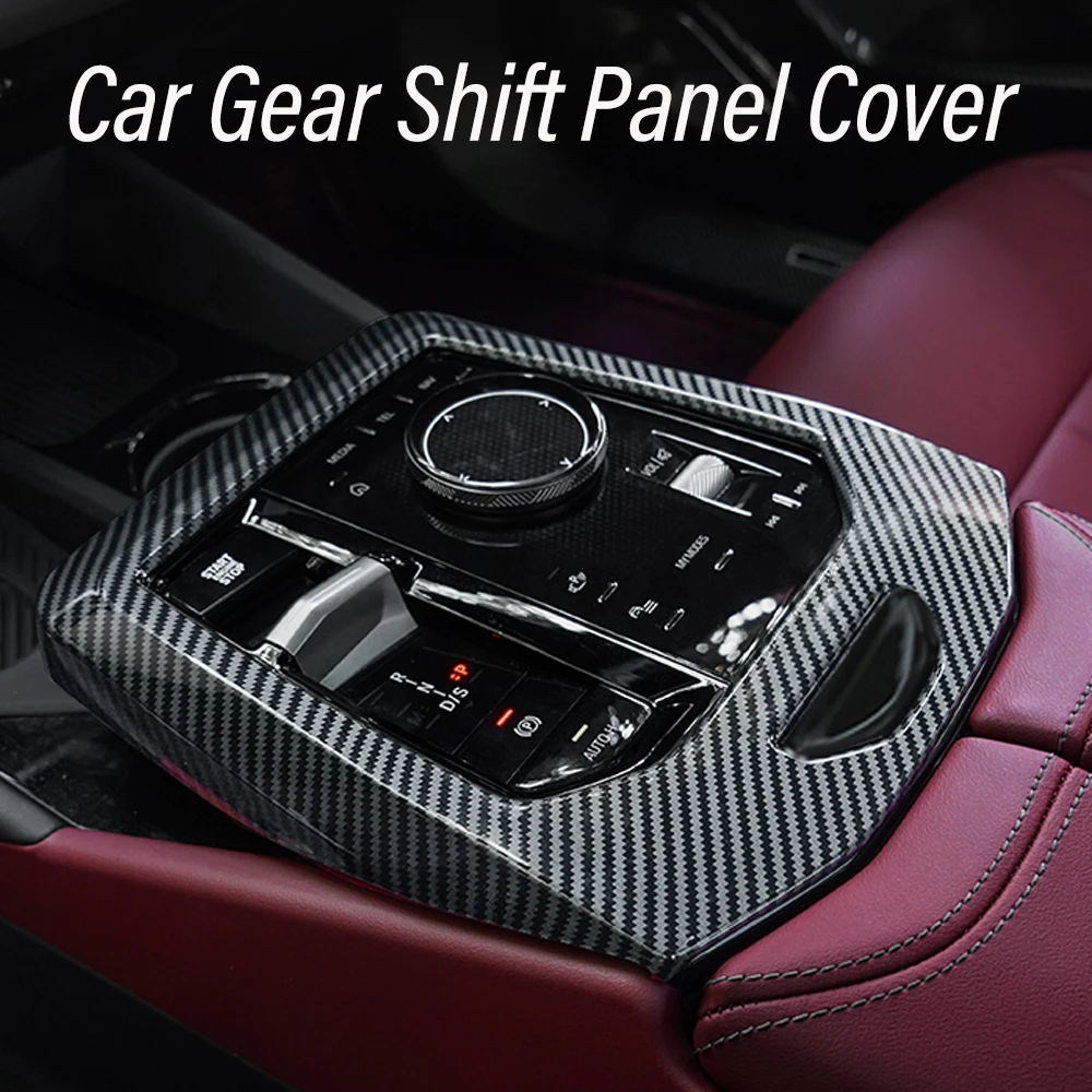 

Для BMW 5 серии 2024 2025 из углеродного волокна, крышка панели переключения передач автомобиля, аксессуары для интерьера, защитные наклейки для стильной отделки