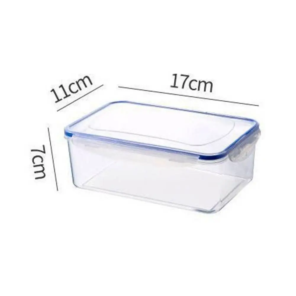 With Lid Transparent Sealed Box Microwave-heated Stackable Refrigerator Storage Box Safe Square Shape Food Freezer Box