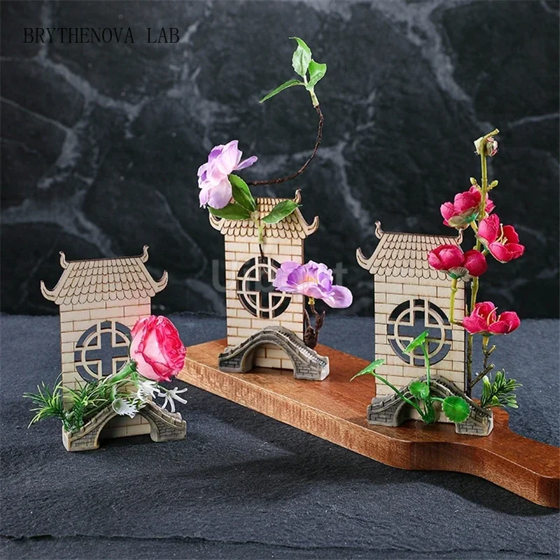Decorative flowers plants Catering decoration Cold Dishes Dish Decoration with Artistic Hotel Conception Sashimi Plate
