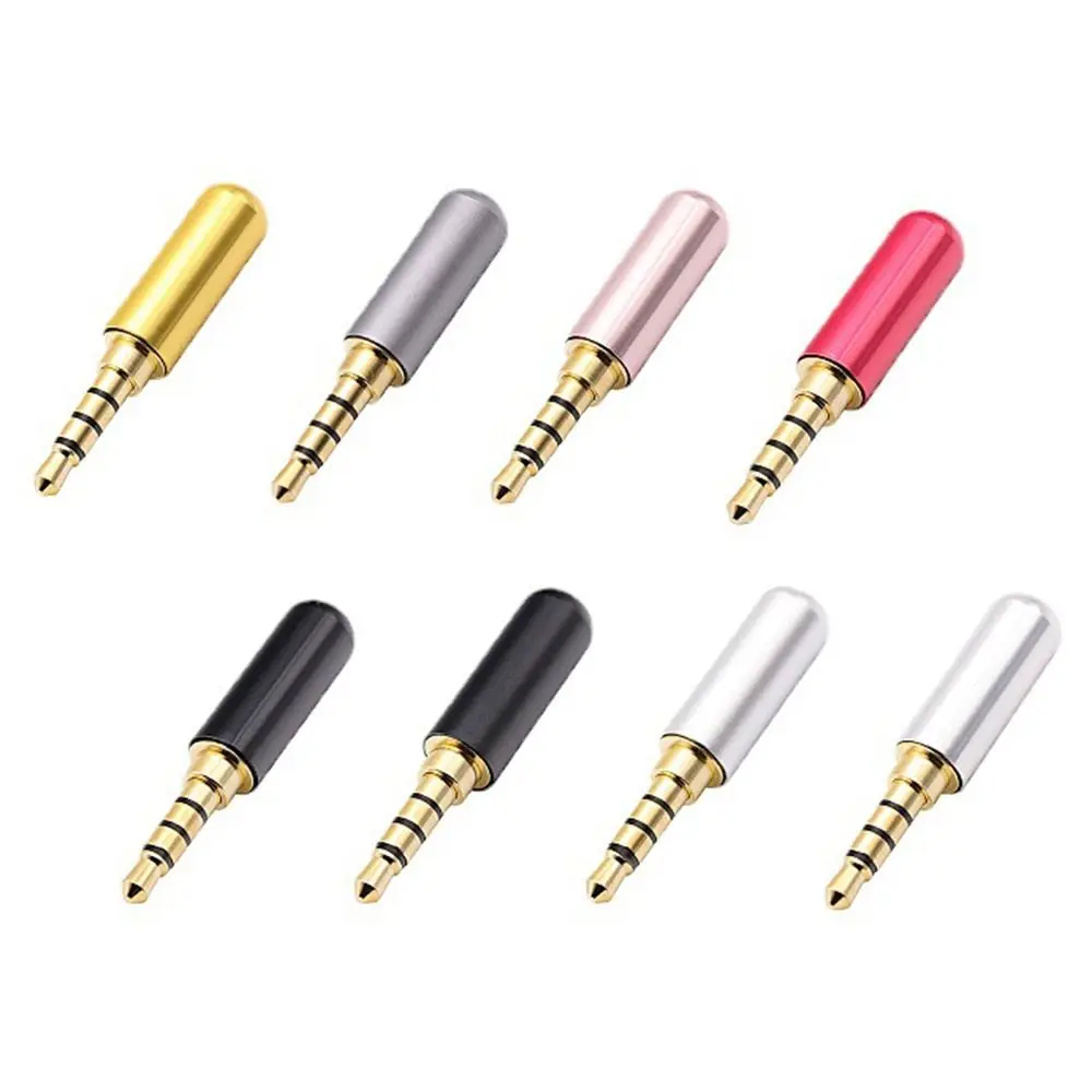 Stereo 3.5MM Plug Male Headphone Jack 4 Poles DIY 3.5MM Balanced Headphone Audio Plug Cable Adapter High-quality