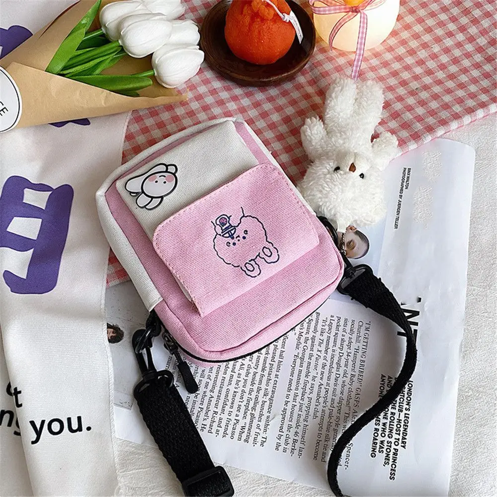 Women Girls Wallet Canvas Cute Cross Body Bag Canvas Bag Shoulder Bag Tote Bags