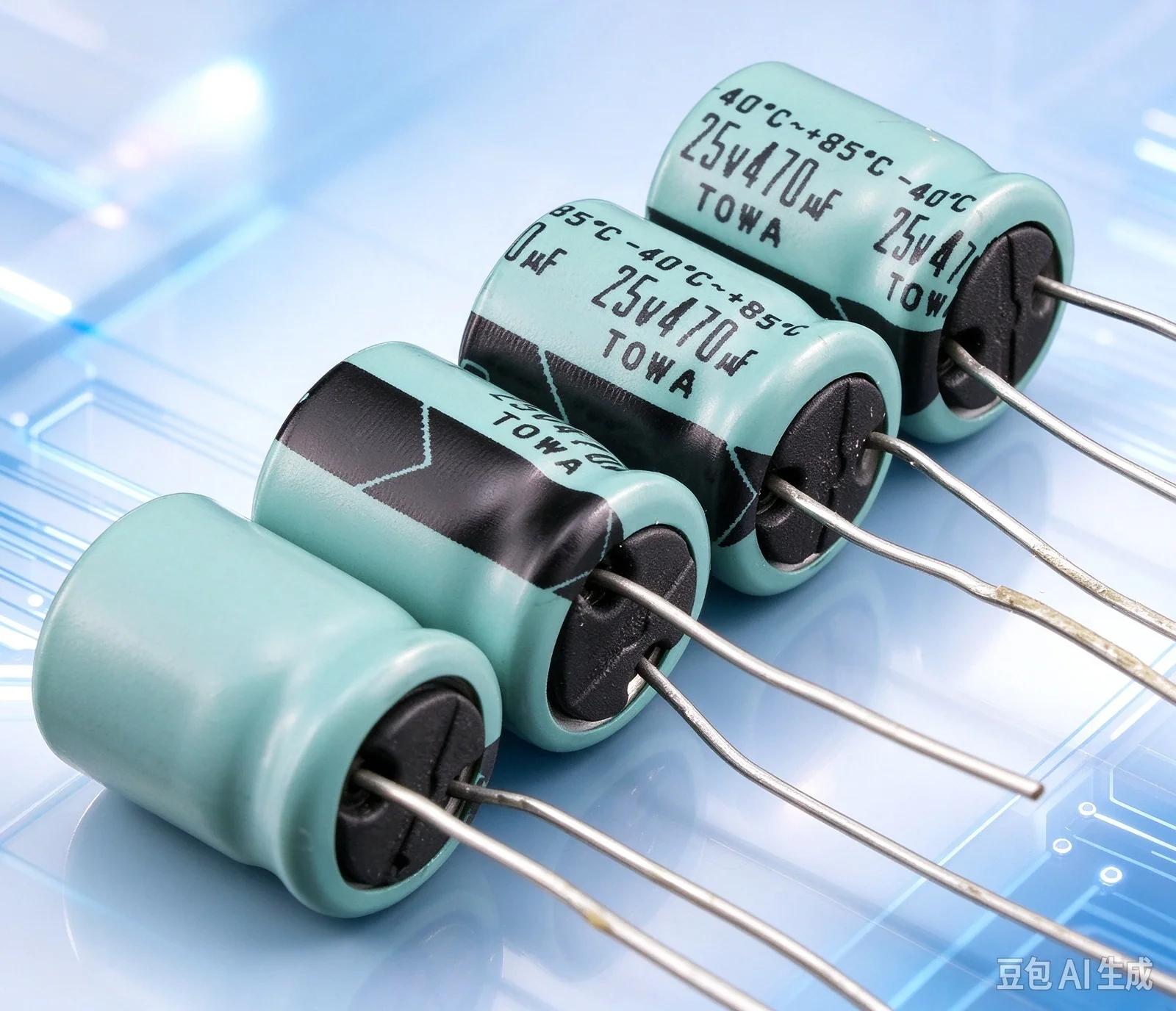 30pcs  for TOWA Japanese Hi‑Fi Audio Decoupling Filter Electrolytic Capacitor 25V 470UF
