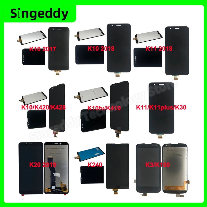 Display LCD For LG, K10 K11 K12 K120 K121 K130 K20 K240 K3 K30 K330 K4 K40 K40S K410 K420 K428 K430 K5 K50 K530 K550 K6 K7 K8 K9