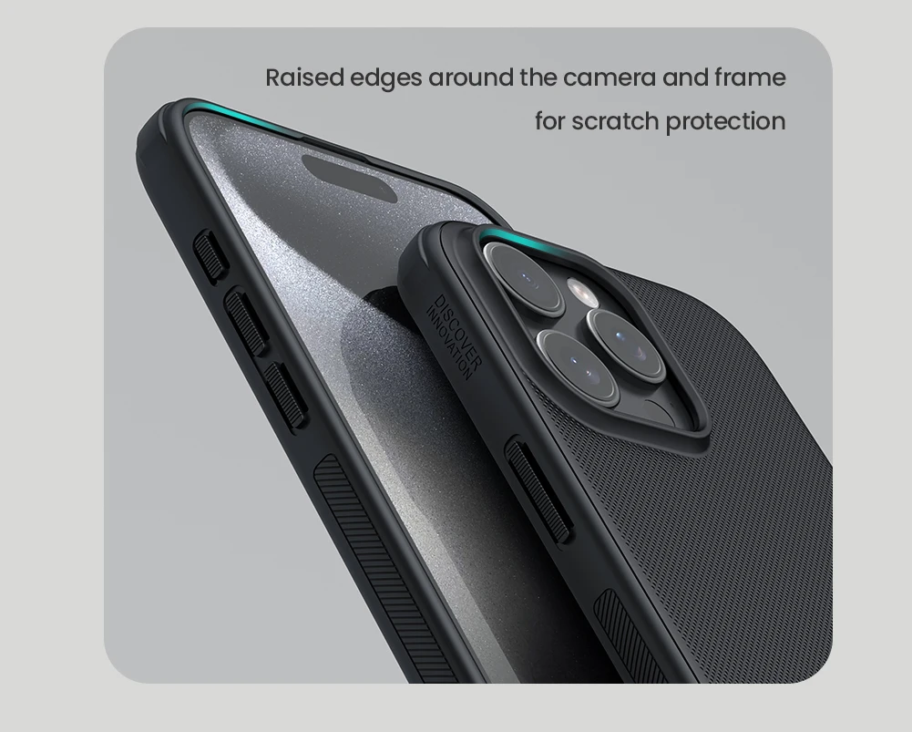 Etui Nillkin Super Frosted Shield Pro do Apple iPhone 15 16 Pro Max, miękki TPU, twardy PC, ultracienkie, ochrona tyłu — zdjęcie produktu 5