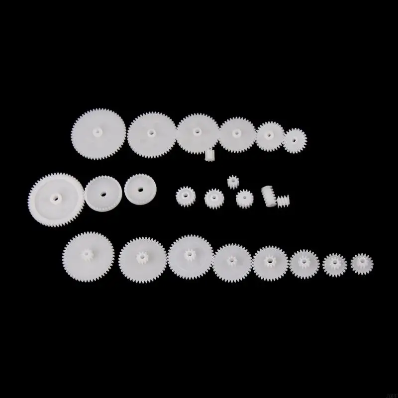 J0PF 58 스타일 플라스틱 기어 톱니 바퀴 모든 모듈 0.5 로봇 부품 DIY 액세서리