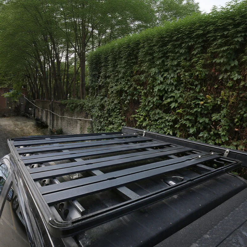 Overland Roof Rack Platform - ユニバーサルアルミ製ルーフラックプラットフォーム 4X4オフロード車用オーバーランドラック 耐荷重100KG+