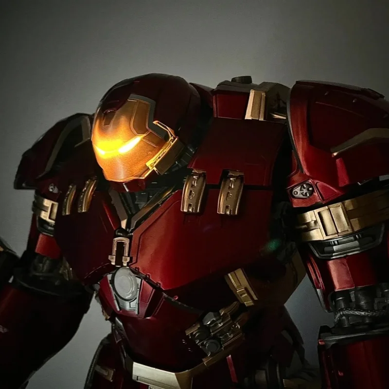 Spot Genuine Fondjoy Marvel Large Anti Hulk Armor Model 45cm Joint Movable With Light Figurine Assembly Toy Ornament Gift