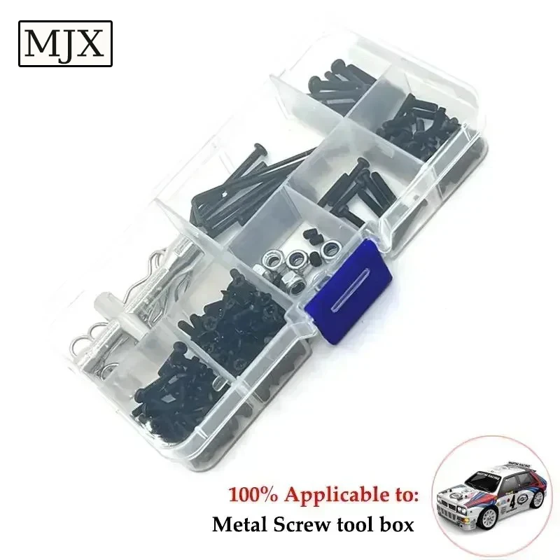 Peças de metal de alumínio para atualização de carro MJX série 14301, 14302, 14303 RC, braço oscilante, pára-choques, eixo de transmissão, peças de engrenagem.