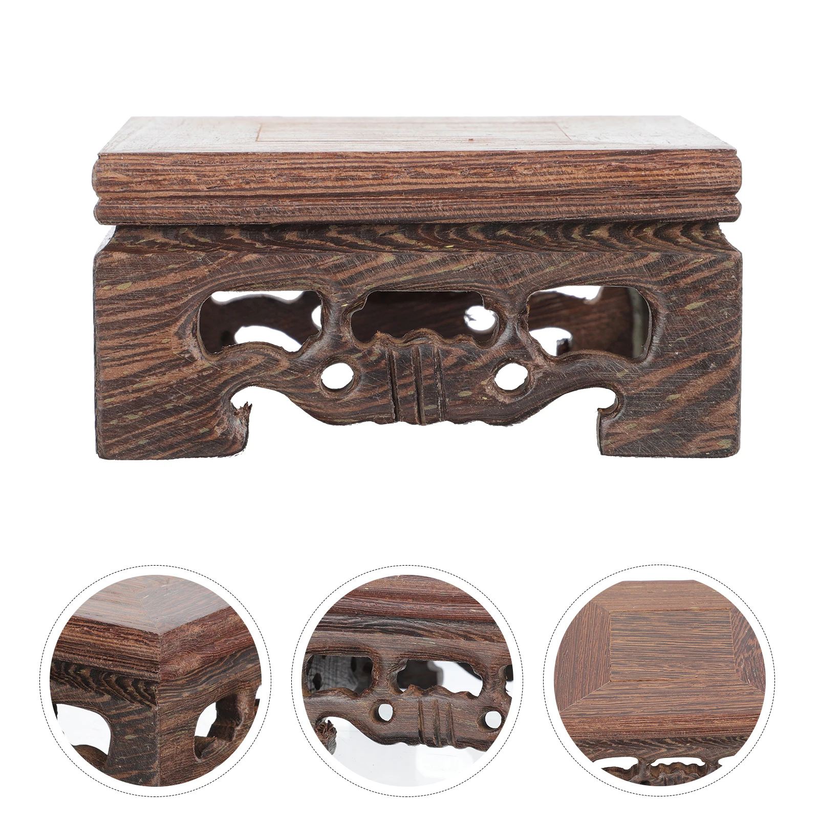 

Display Stand Exquisite Wooden Base for Jade Antiques Decorative Crafts Home Tabletop Decoration Wood Display Base