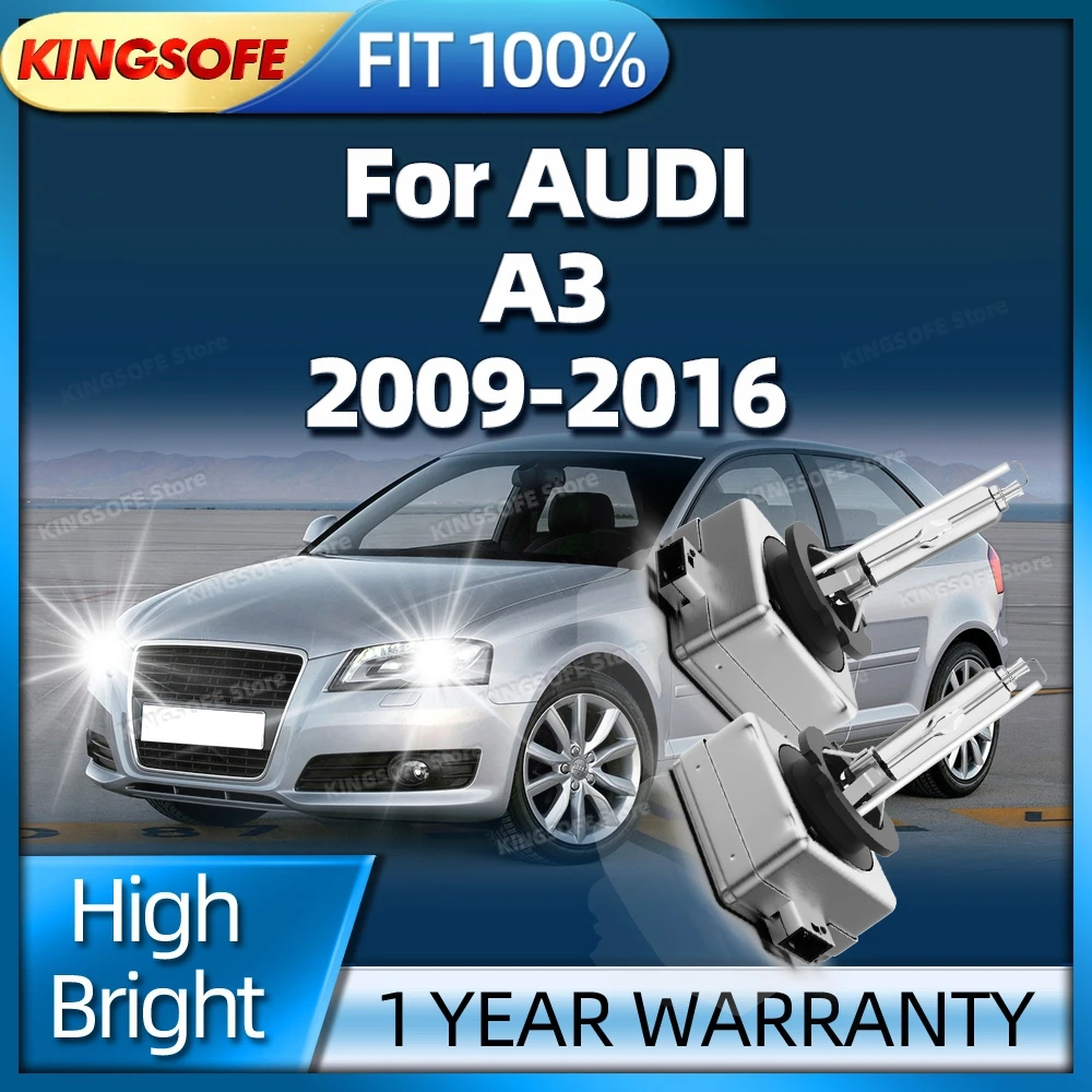 

2Pcs D3S Xenon Light Bulbs 6000K HID Car Headlight Upgrade Lamp For AUDI A3 2009 2010 2011 2012 2013 2014 2015 2016