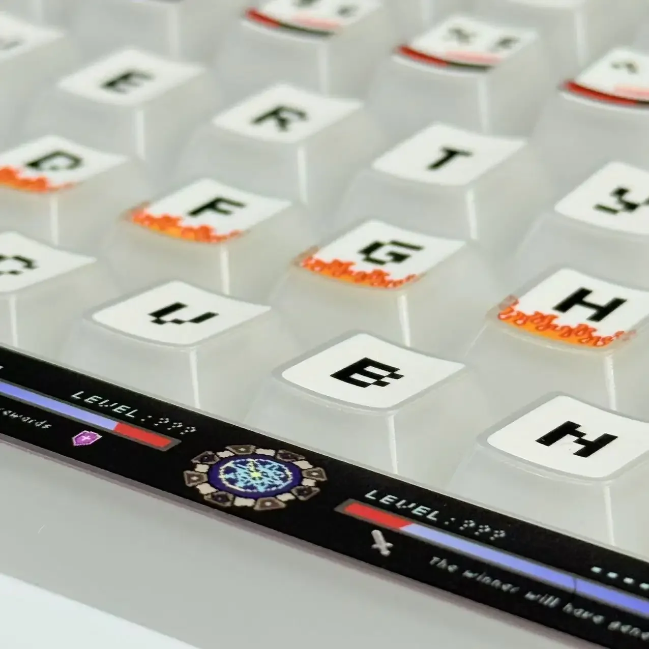 

Pixel wind keycap PC sublimation original height 115 keys suitable for mechanical keyboard neutral e-sports