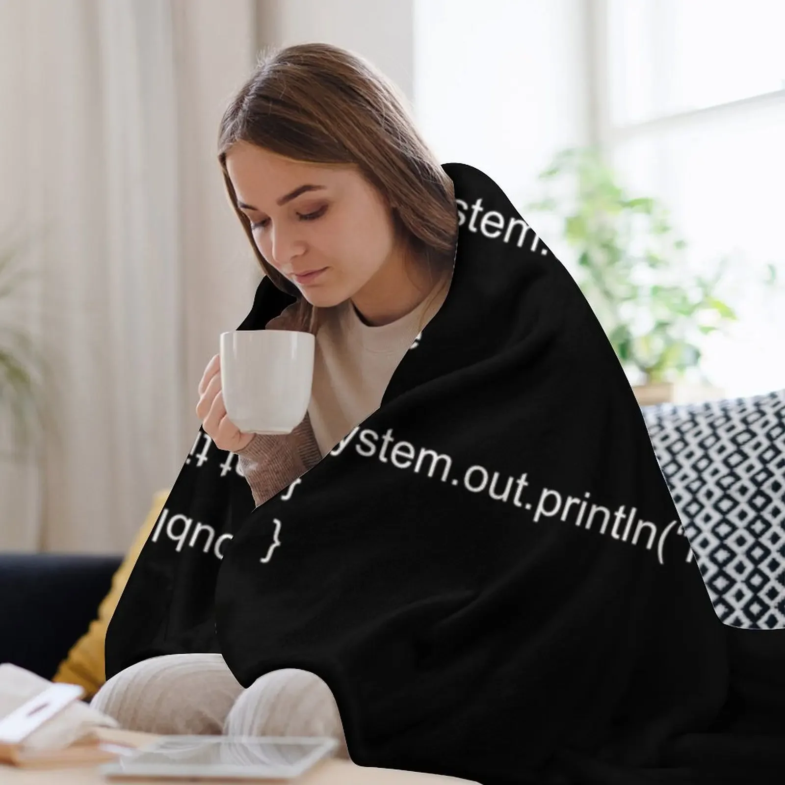 بطانية رمي جافا المضحكة لسرير الأريكة، بطانيات أرائك مزخرفة للمصممين المرجحين